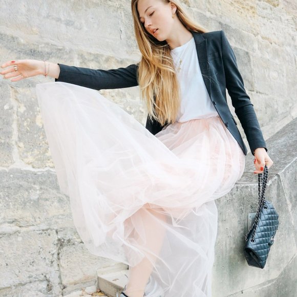 The stunning Gala tutu tulle skirt - Powder Pink - Wedding skirt - Picture 5 of 9